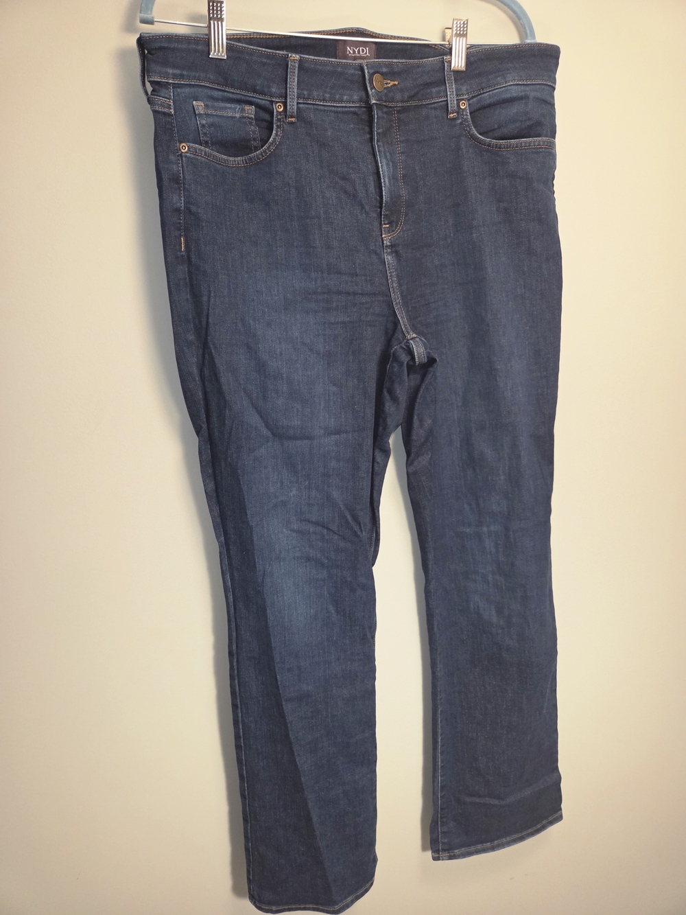 NYDJ Women's Straight Leg Jeans in Dark Indigo